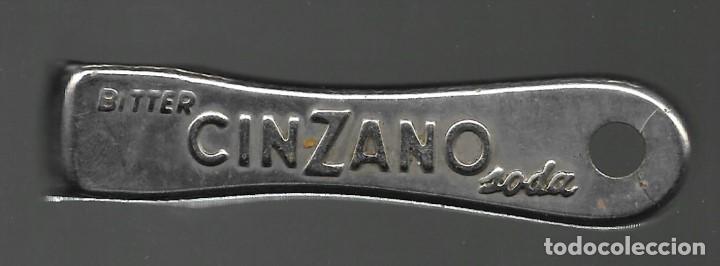 Abrebotellas y sacacorchos de colecci&oacute;n: ABRIDOR BITTER CINZANO SODA. - Foto 1