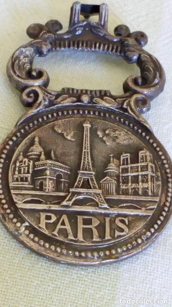 Abrebotellas y sacacorchos de colecci&oacute;n: Abridor PARIS de plata - Foto 1