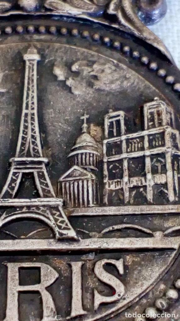 Abrebotellas y sacacorchos de colecci&oacute;n: Abridor PARIS de plata - Foto 5