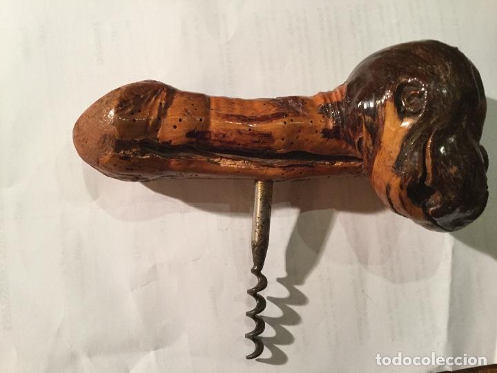 Ouvre-bouteilles et tire-bouchons &agrave; collectionner : sacacorchos de madera EXTRA&Ntilde;A FIGURA