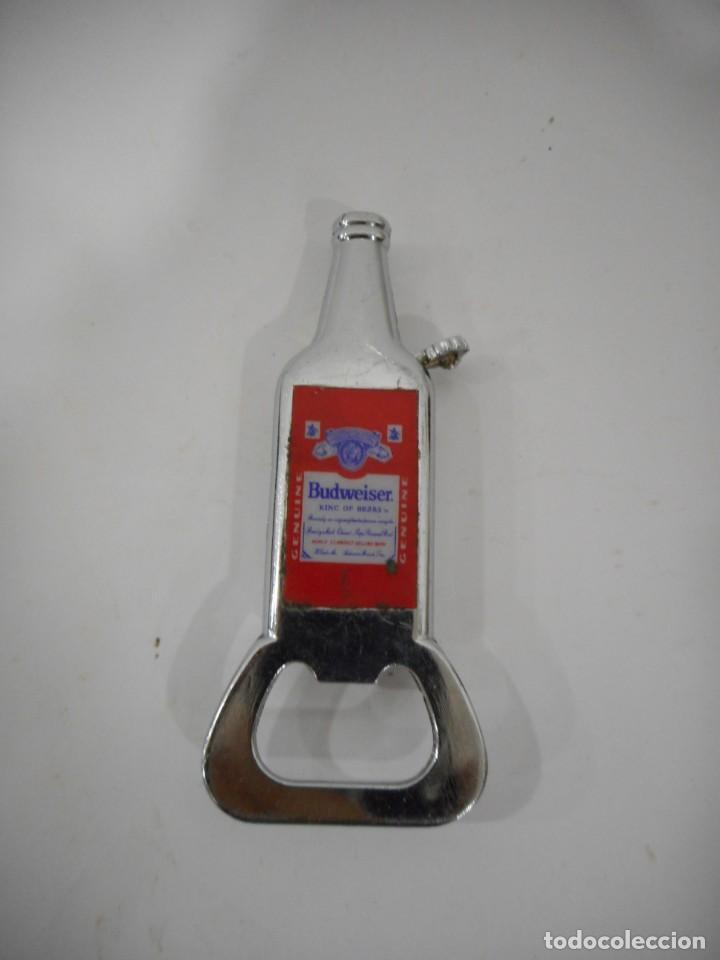 Abrebotellas y sacacorchos de colecci&oacute;n: Abridor y encendedor Budweiser - Foto 2