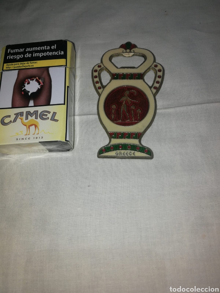 Abrebotellas y sacacorchos de colecci&oacute;n: Antiguo abridor de bronce - Foto 1