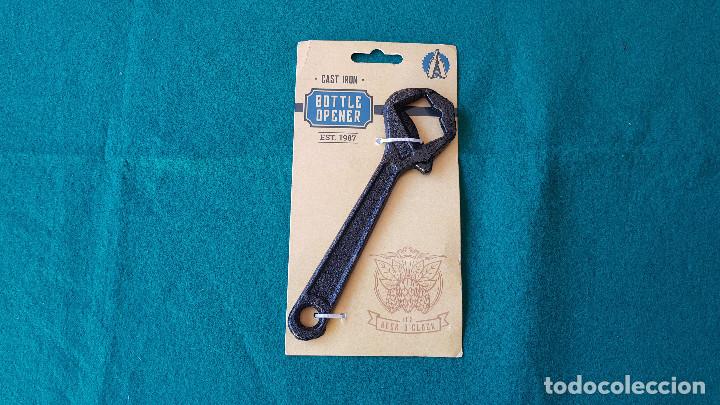 Abrebotellas y sacacorchos de colecci&oacute;n: ABRIDOR DE BOTELLAS LLAVE INGLESA - Foto 1