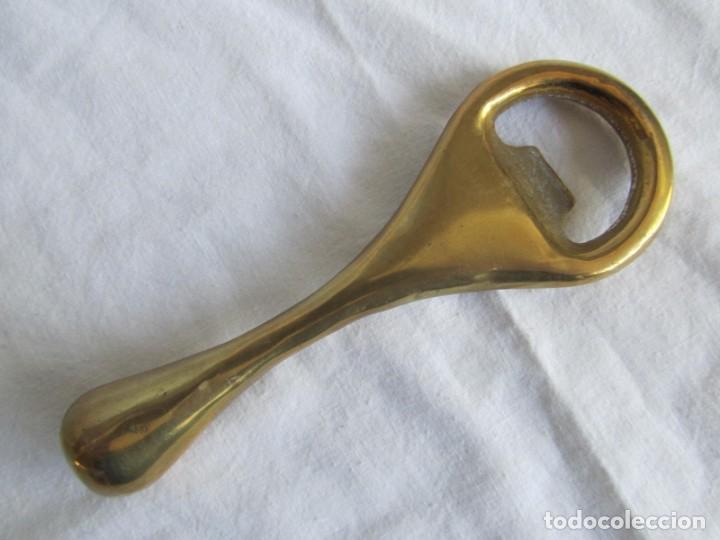 Abrebotellas y sacacorchos de colecci&oacute;n: Abrebotellas de bronce macizo - Foto 4