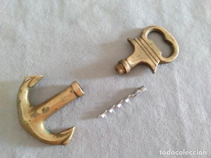 Abrebotellas y sacacorchos de colecci&oacute;n: Sacacorchos de bronce - Foto 3