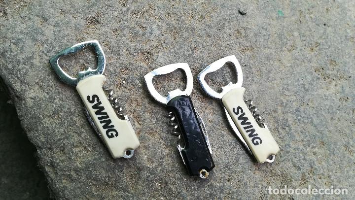 Abrebotellas y sacacorchos de colecci&oacute;n: 3 ABRIDORES SWING - Foto 2