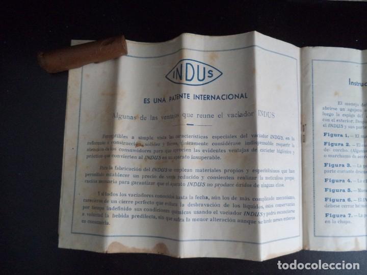 Abrebotellas y sacacorchos de colecci&oacute;n: Antiguo cat&aacute;logo abridor Indus. - Foto 6