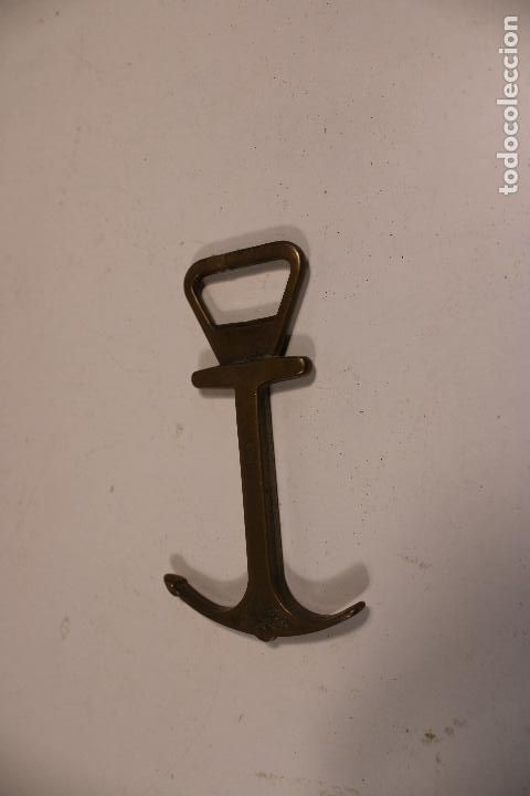 Abrebotellas y sacacorchos de colecci&oacute;n: abrebotellas ancla de bronce - Foto 3