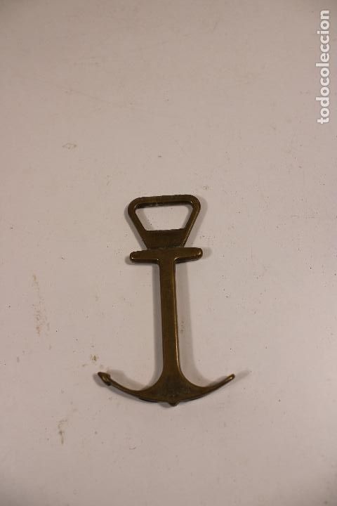 Abrebotellas y sacacorchos de colecci&oacute;n: abrebotellas ancla de bronce - Foto 1