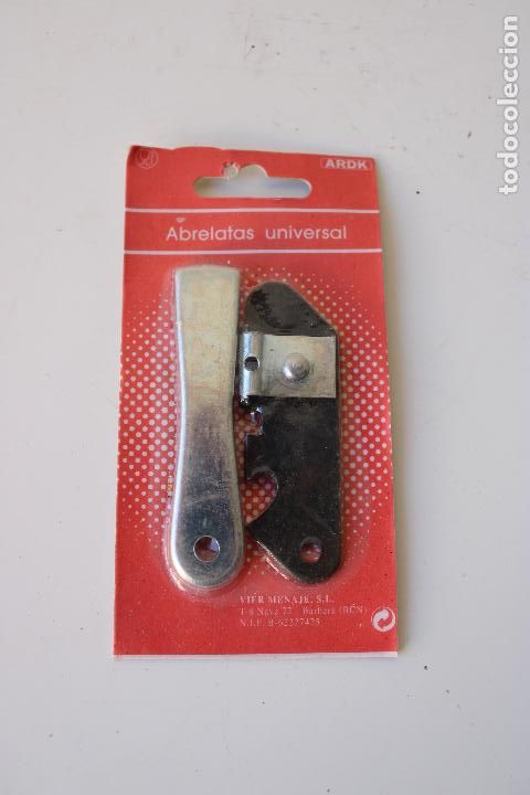 Abrebotellas y sacacorchos de colecci&oacute;n: abrelatas universal ardk - Foto 1
