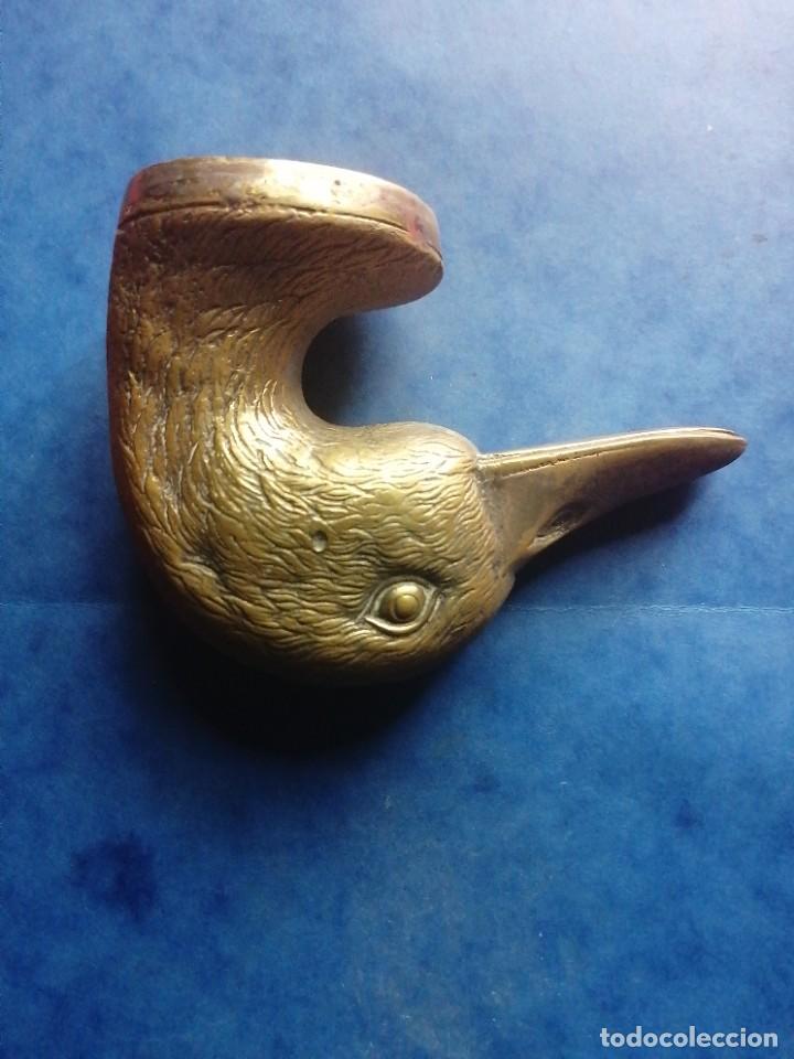 Abrebotellas y sacacorchos de colecci&oacute;n: Abrebotellas. Cabeza de pato en bronce - Foto 3