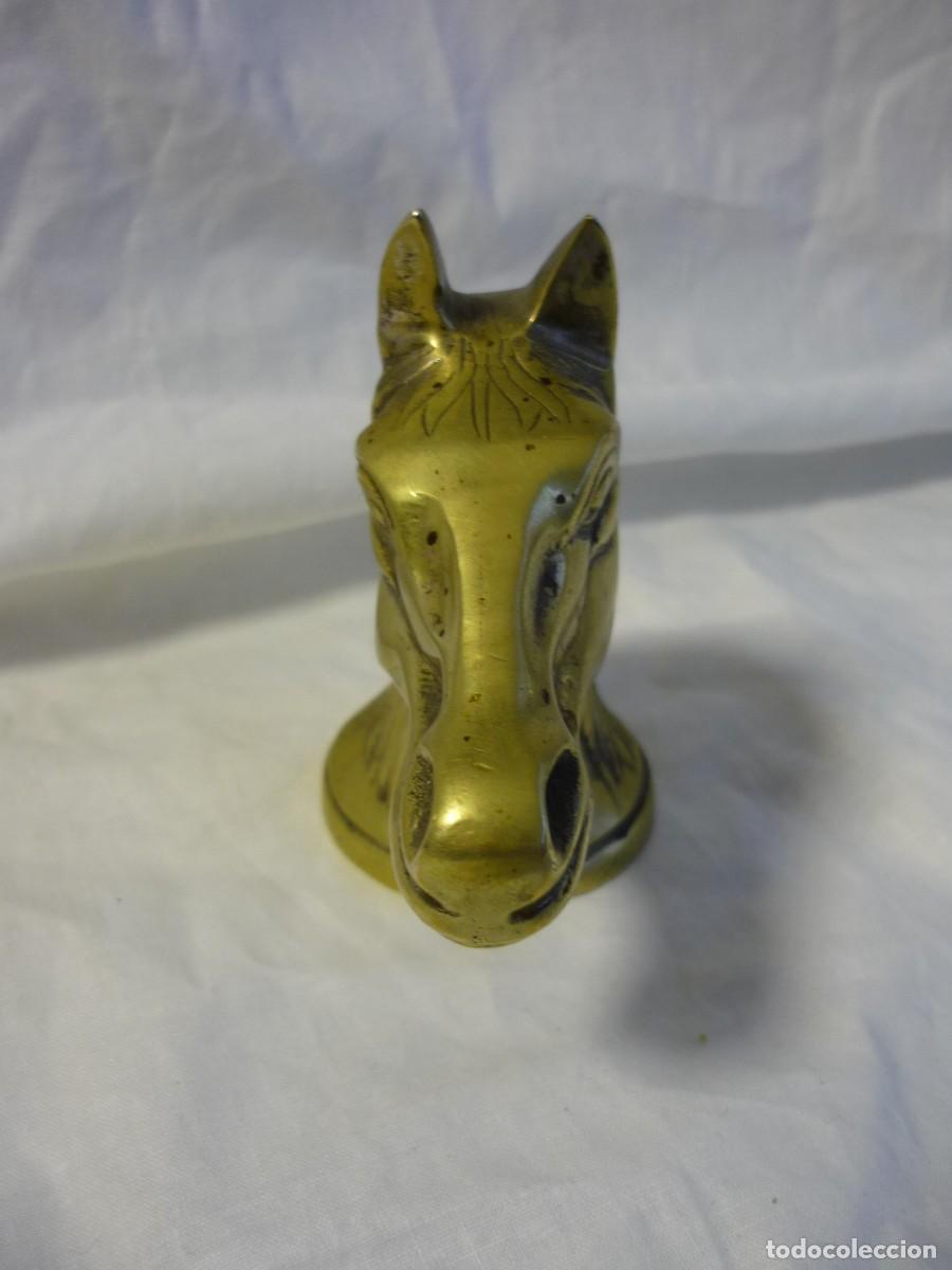 Abrebotellas y sacacorchos de colecci&oacute;n: Abrebotellas de bronce en forma de cabeza de caballo - Foto 4