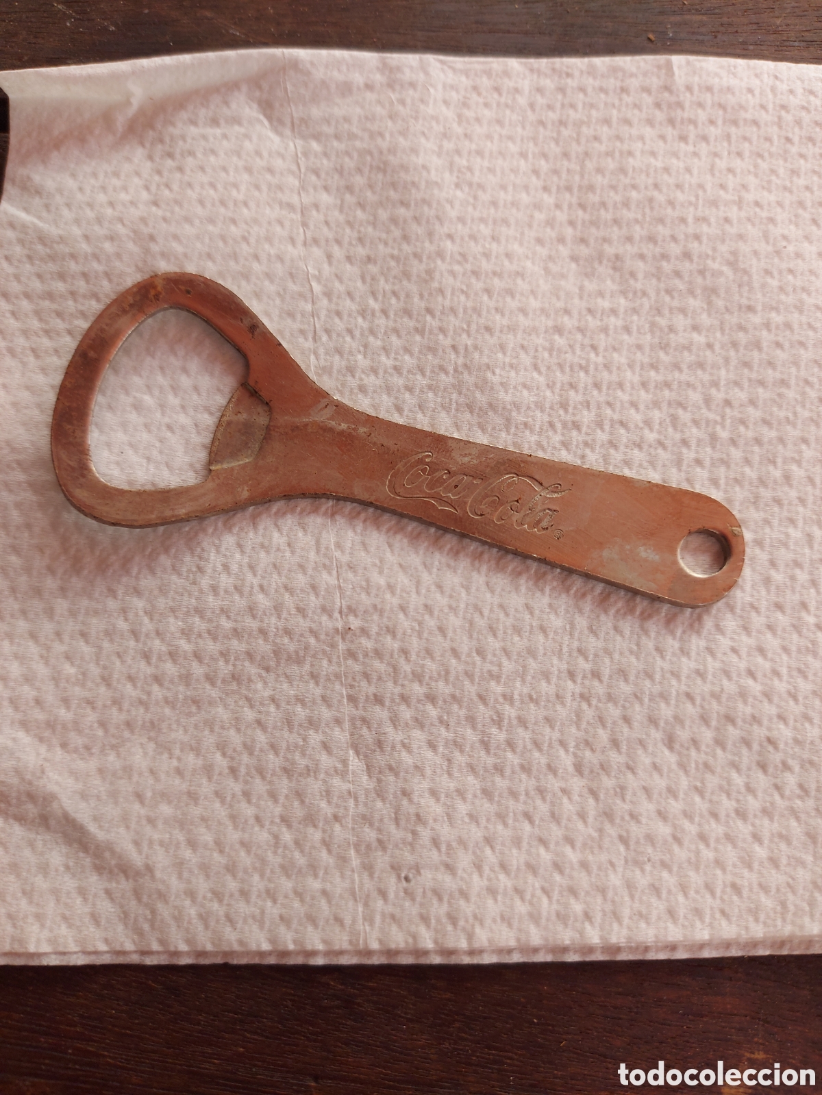 Bottle opener and Corkscrew: Abrebotellas m&eacute;talico publicidad Coca-Cola