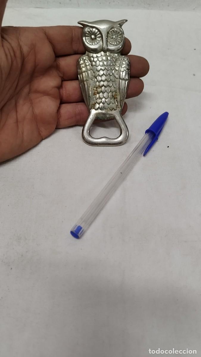 Abrebotellas y sacacorchos de colecci&oacute;n: Antiguo Abridor chapas, en forma de b&uacute;ho - Foto 1