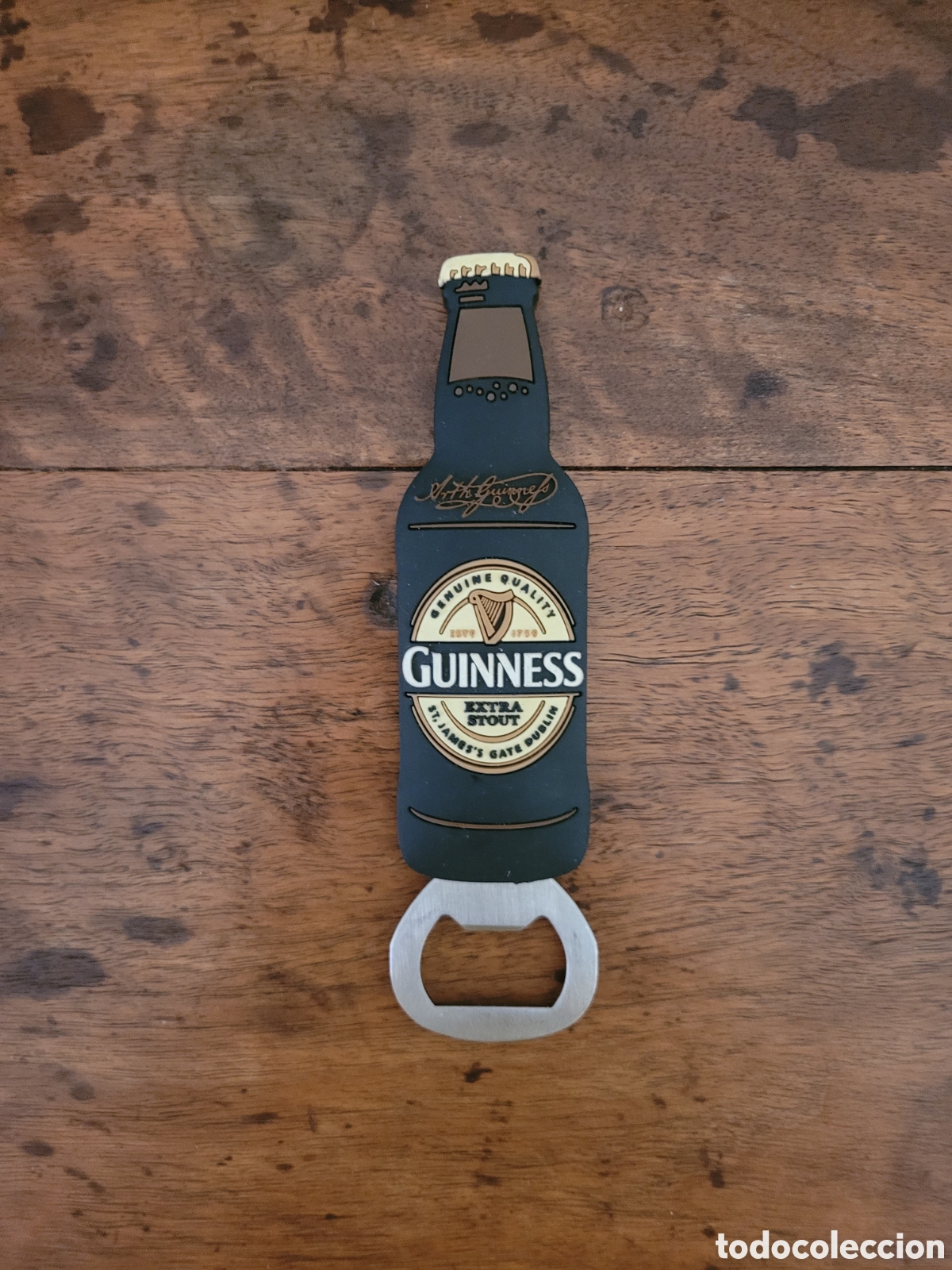Abrebotellas y sacacorchos de colecci&oacute;n: Abridor Iman Guinness - Foto 2
