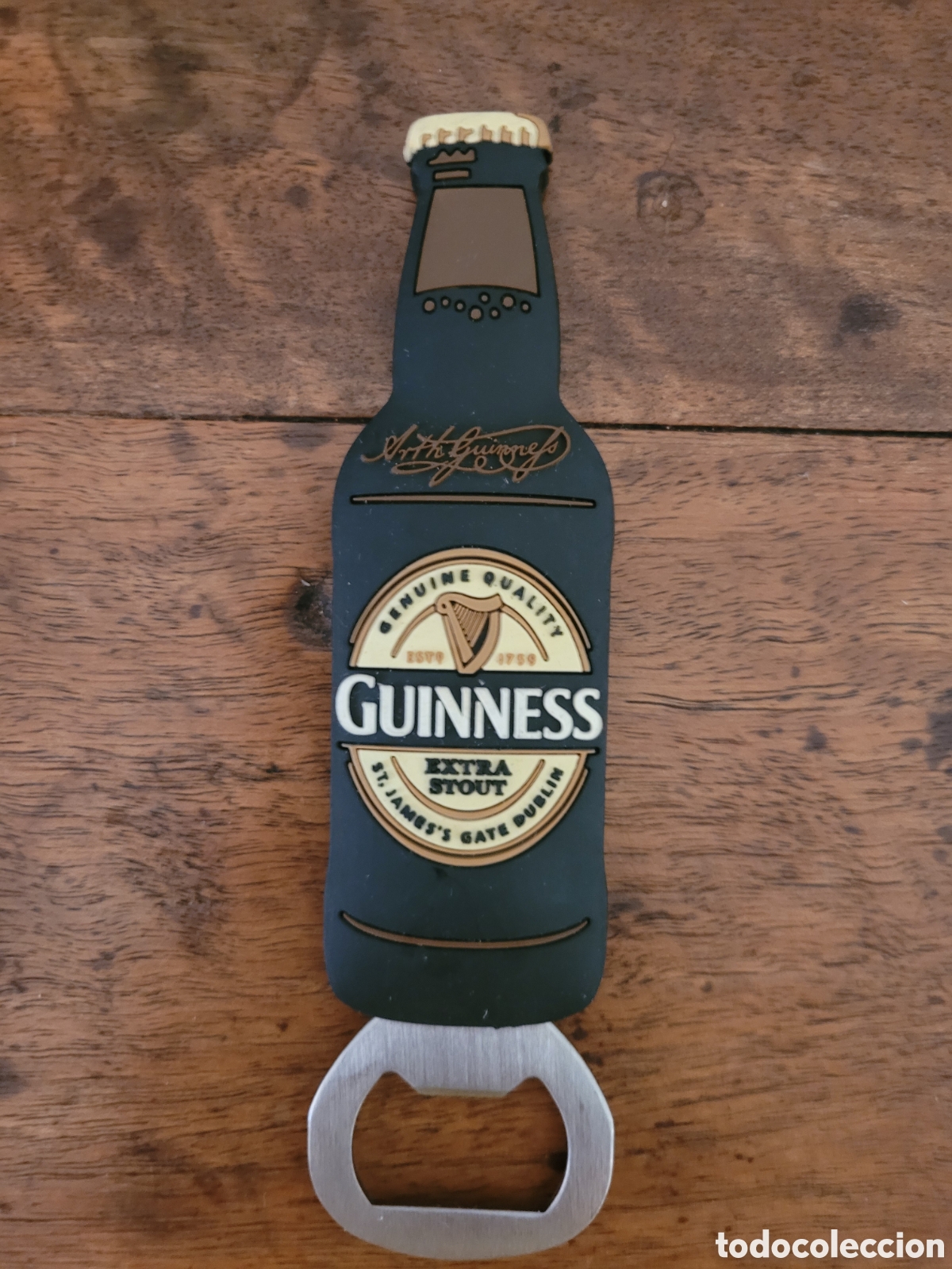 Abrebotellas y sacacorchos de colecci&oacute;n: Abridor Iman Guinness - Foto 3
