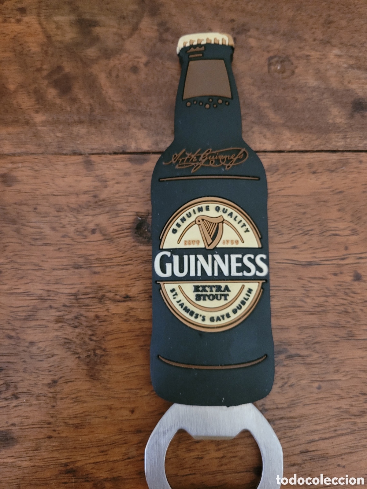 Abrebotellas y sacacorchos de colecci&oacute;n: Abridor Iman Guinness - Foto 4