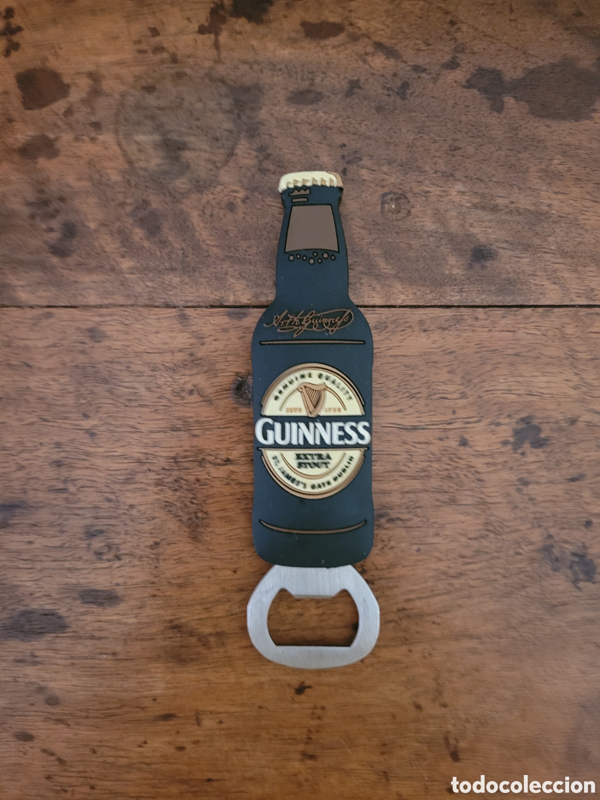Abrebotellas y sacacorchos de colecci&oacute;n: Abridor Iman Guinness - Foto 1