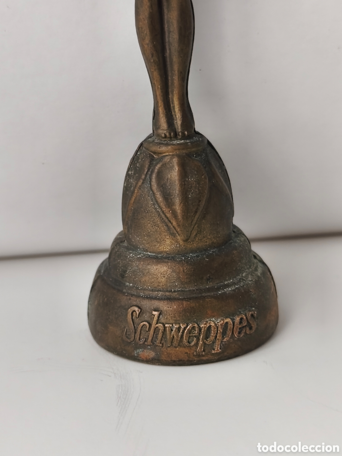 Abrebotellas y sacacorchos de colecci&oacute;n: Abrebotellas en bronce SCHWEPPES - Foto 3