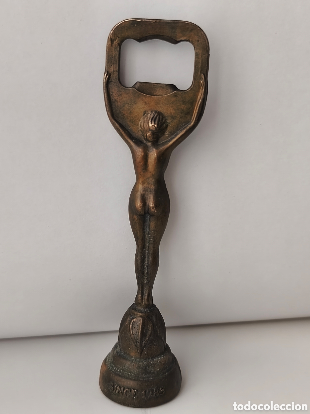 Abrebotellas y sacacorchos de colecci&oacute;n: Abrebotellas en bronce SCHWEPPES - Foto 4