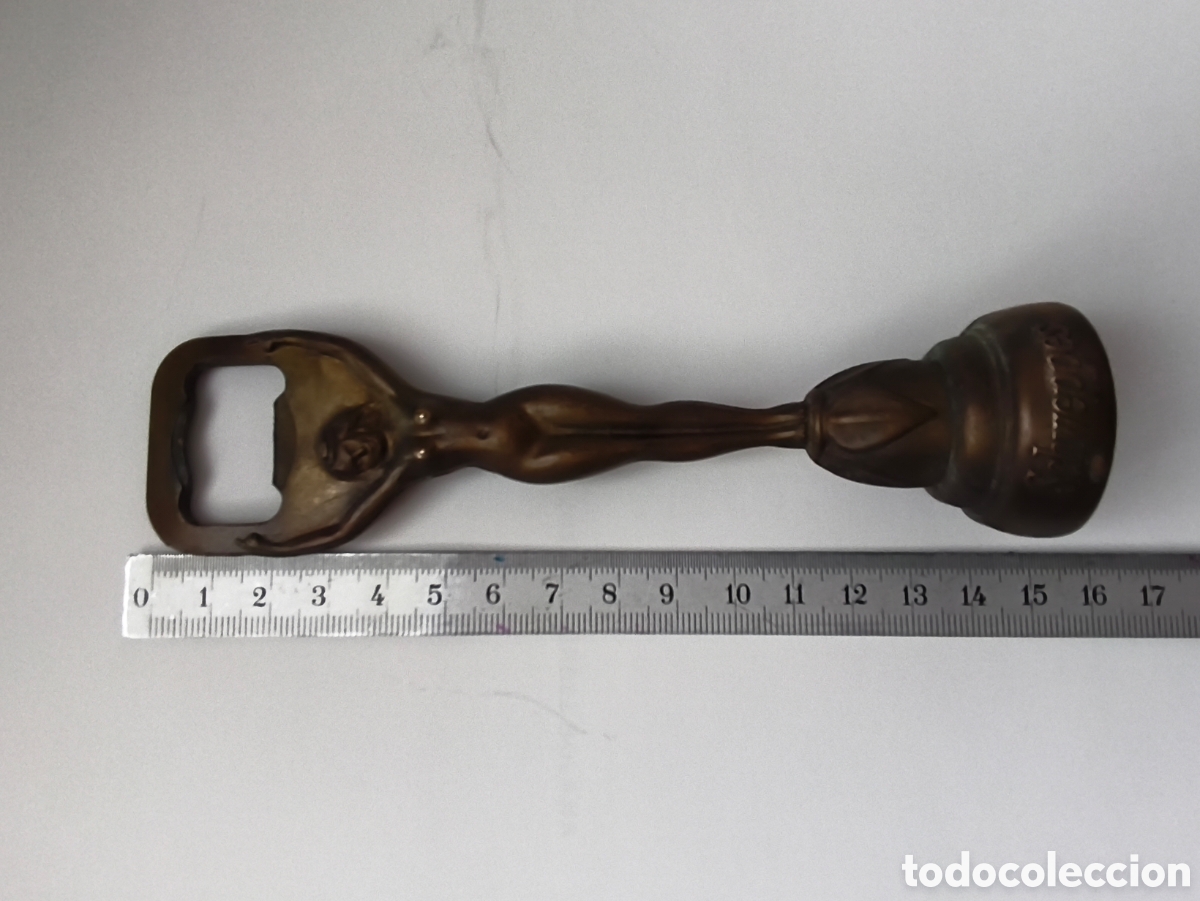 Abrebotellas y sacacorchos de colecci&oacute;n: Abrebotellas en bronce SCHWEPPES - Foto 7