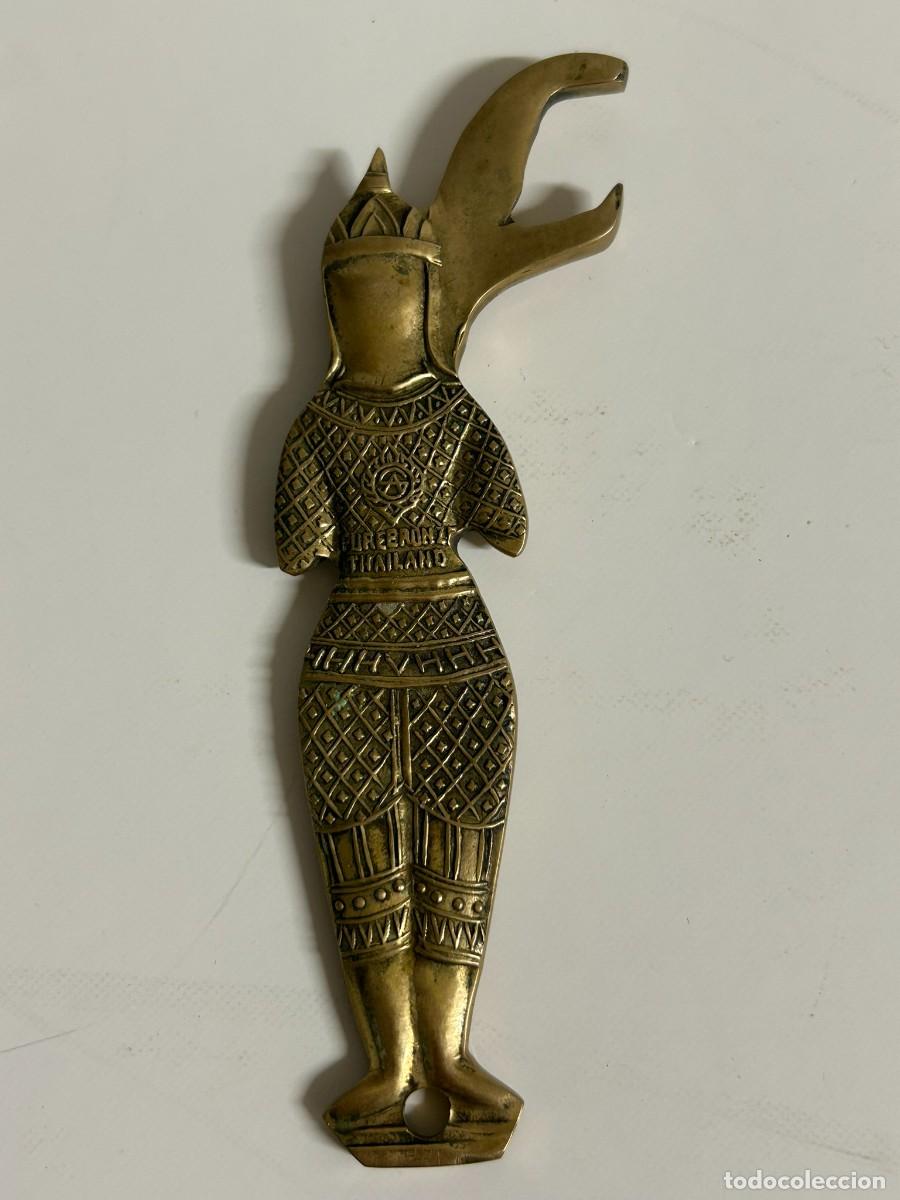 Abrebotellas y sacacorchos de colecci&oacute;n: Abridor botellas de bronce - Foto 4