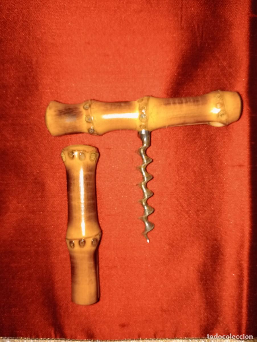 Abrebotellas y sacacorchos de colecci&oacute;n: Sacacorchos de ca&ntilde;a de Bambu - Foto 1