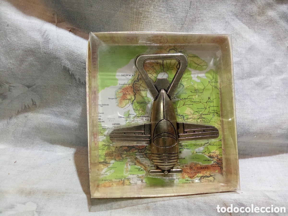 Abrebotellas y sacacorchos de colecci&oacute;n: ABREBOTELLAS CON FORMA DE AVI&Oacute;N EN CAJA