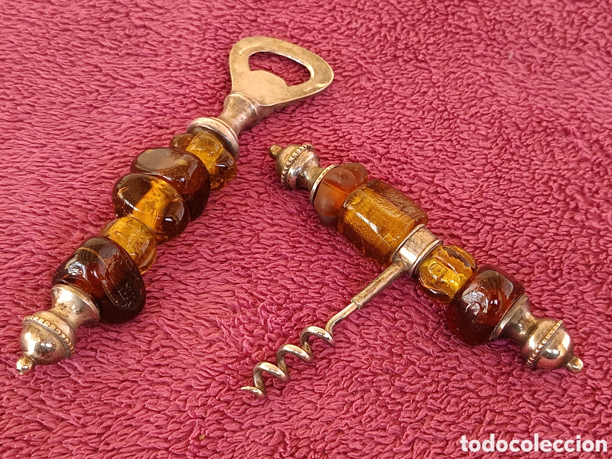 Abrebotellas y sacacorchos de colecci&oacute;n: CONJUNTO ABRIDOR ABREBOTELLAS Y SACACORCHOS DE LUJO. DISE&Ntilde;O MUY BONITO. VER FOTOS.