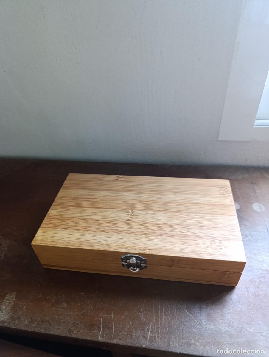 Abrebotellas y sacacorchos de colecci&oacute;n: Set para vino en caja de bambu - Foto 2