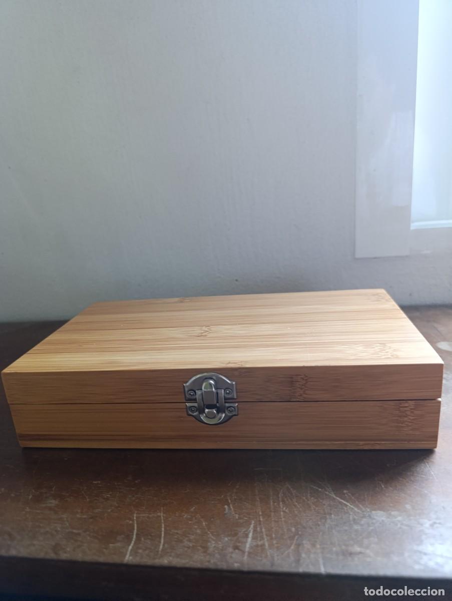 Abrebotellas y sacacorchos de colecci&oacute;n: Set para vino en caja de bambu - Foto 4