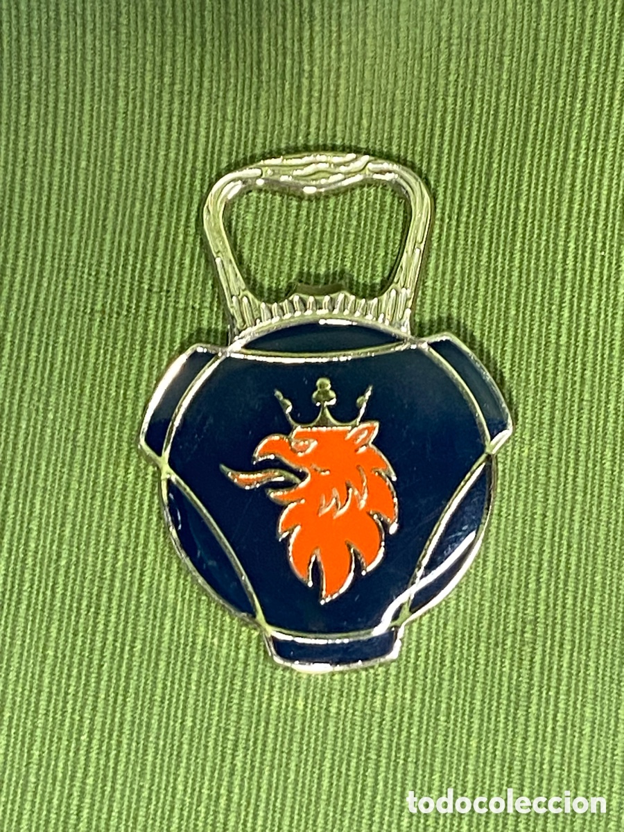 Abrebotellas y sacacorchos de colecci&oacute;n: Abridor o abrebotellas publicidad Scania / Saab. Cica.