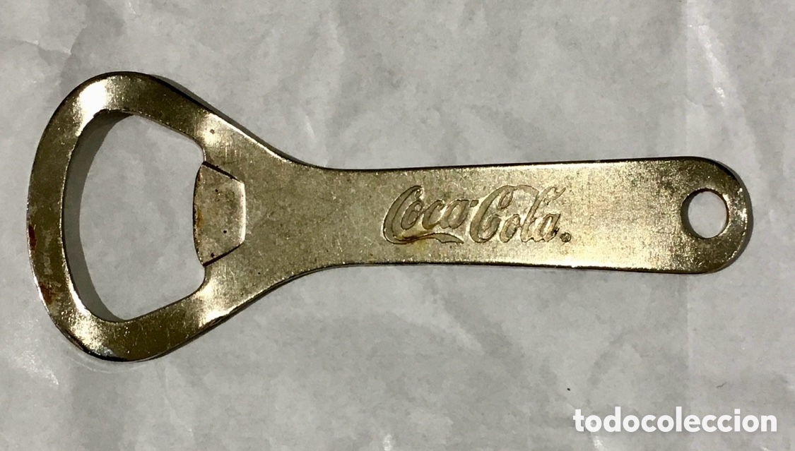 Abrebotellas y sacacorchos de colecci&oacute;n: Abrebotellas. Publicidad COCA COLA. Metal. A&ntilde;os 70.