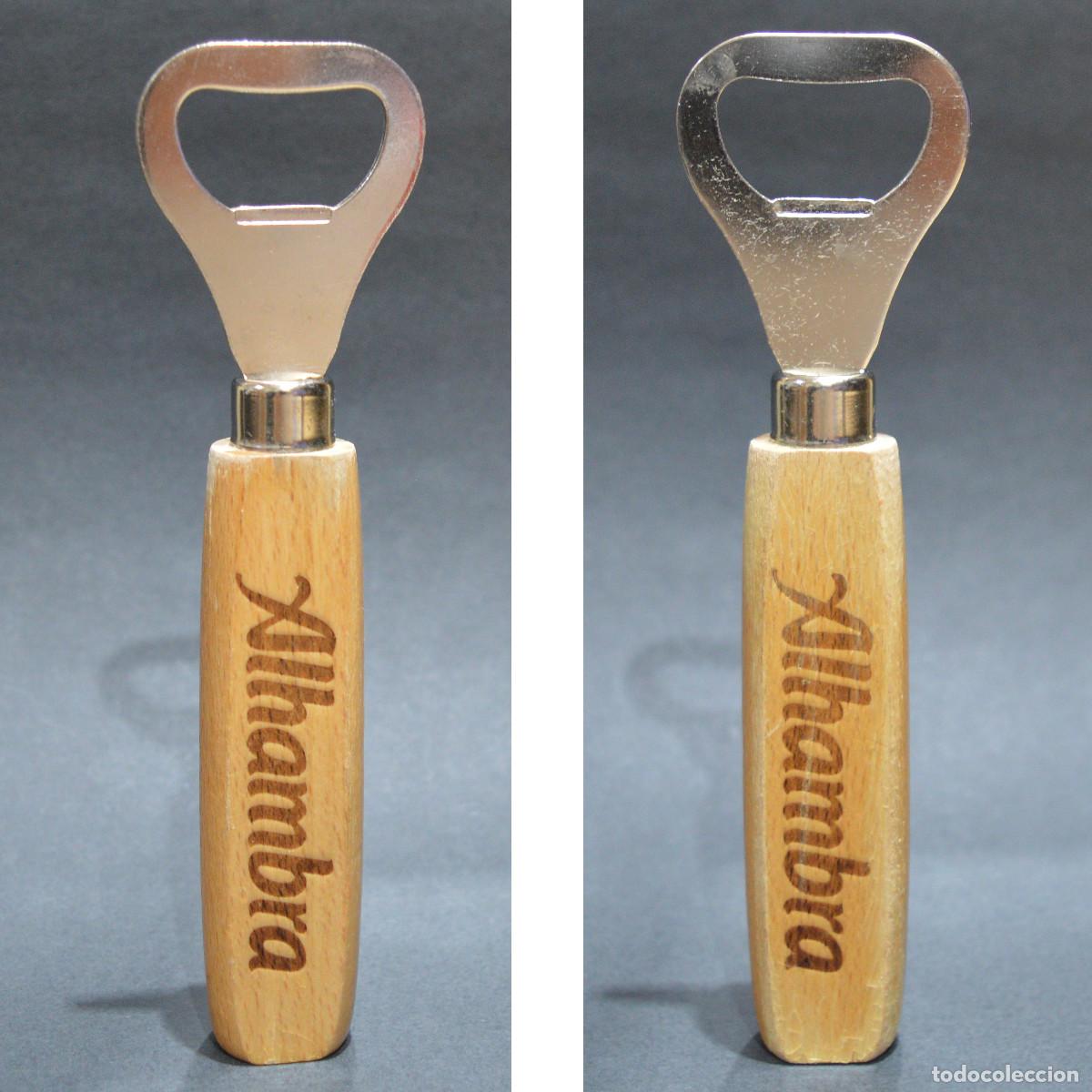 Abrebotellas y sacacorchos de colecci&oacute;n: ABREBOTELLAS CERVEZA ALHAMBRA 15X4CM