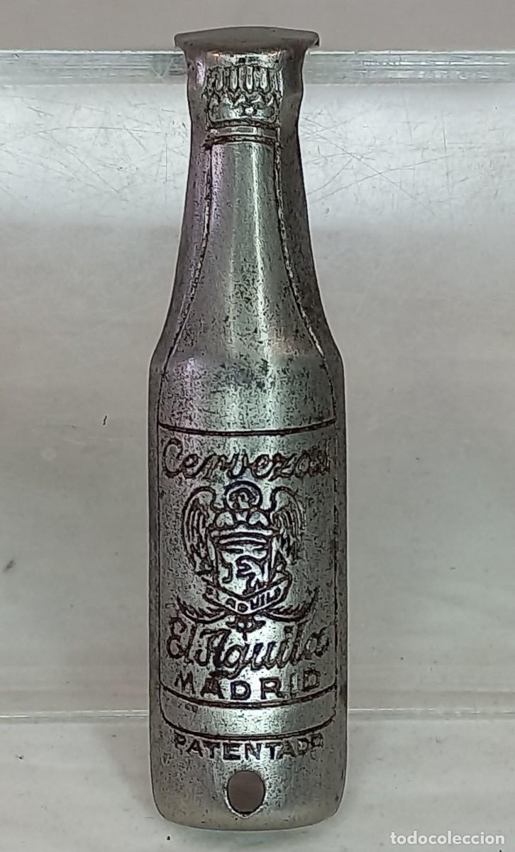 Abrebotellas y sacacorchos de colecci&oacute;n: ANTIGUO Y DIFICIL DESTAPADOR DE CERVEZAS EL AGUILA - MADRID