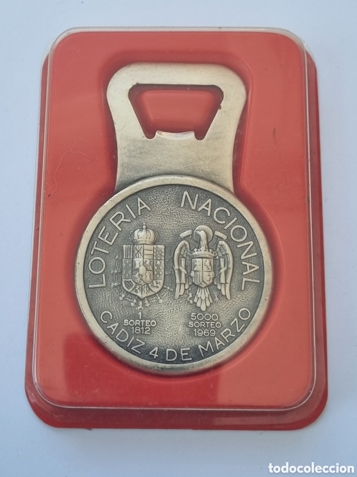 Flaschen&ouml;ffner und Korkenzieher: Abridor conmemorativo loteria Cadiz 1812 19694 marzo