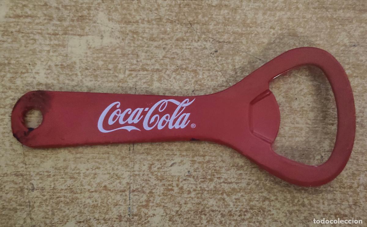 Abrebotellas y sacacorchos de colecci&oacute;n: Antiguo Abridor Coca-Cola Vintage - Metal Rojo Original (A&ntilde;os 60/70)