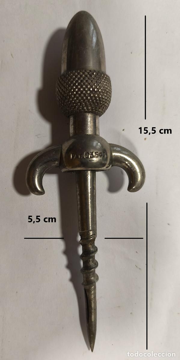 Abrebotellas y sacacorchos de colecci&oacute;n: SACACORCHOS MET&Aacute;LICO DESGASIFICADOR CAVA y SIDRA - MARCA INDUS