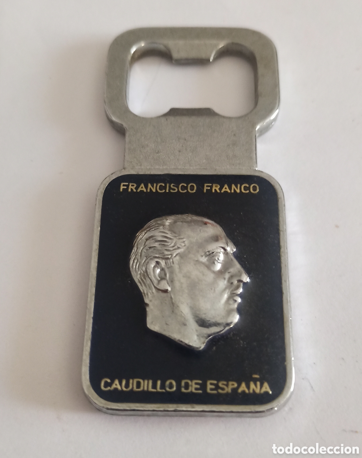 Abrebotellas y sacacorchos de colecci&oacute;n: Abrebotellas metal Francisco Franco