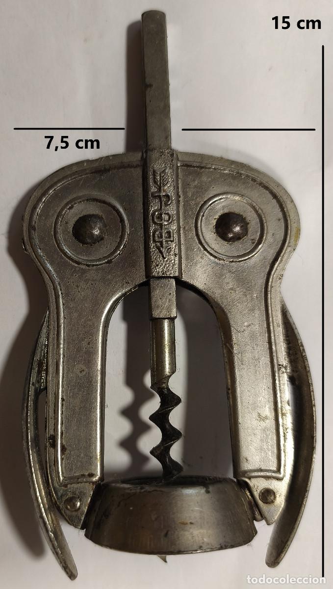 Abrebotellas y sacacorchos de colecci&oacute;n: SACACORCHOS EXTENSIBLE MET&Aacute;LICO ANTIGUO - MARCA BOJ