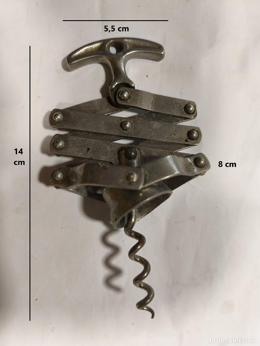 Abrebotellas y sacacorchos de colecci&oacute;n: SACACORCHOS MET&Aacute;LICO EXTENSIBLE ANTIGUO