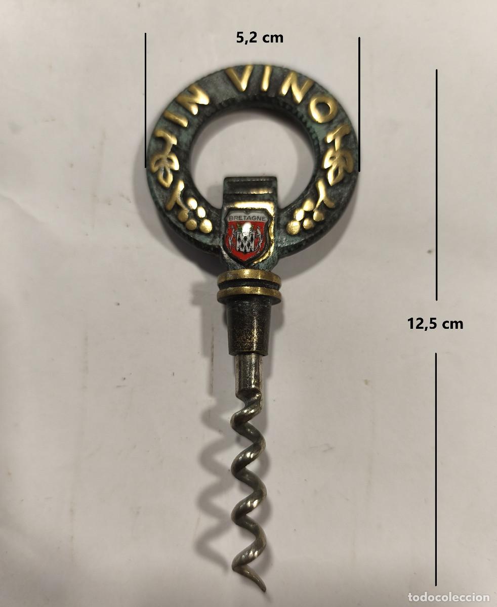 Abrebotellas y sacacorchos de colecci&oacute;n: SACACORCHOS MET&Aacute;LICO - Breta&ntilde;a Francesa ( Veritas in VINO )