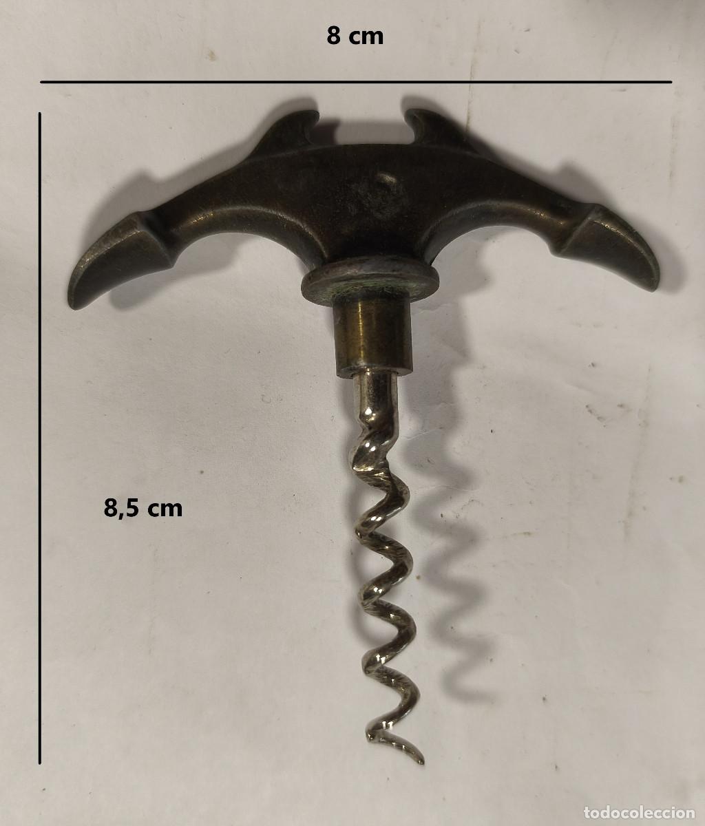 Abrebotellas y sacacorchos de colecci&oacute;n: SACACORCHOS MET&Aacute;LICO ANTIGUO en forma de ANCLA