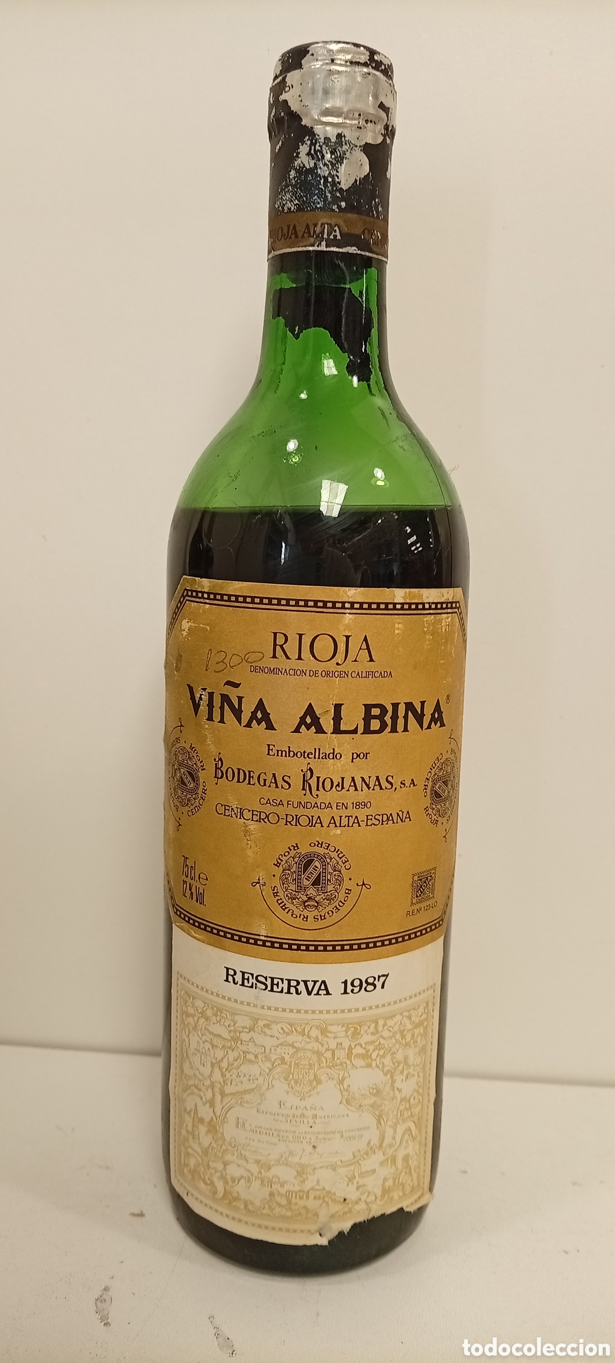 Abrebotellas y sacacorchos de colecci&oacute;n: VINO TINTO VI&Ntilde;A ALBINA BODEGAS RIOJANAS
