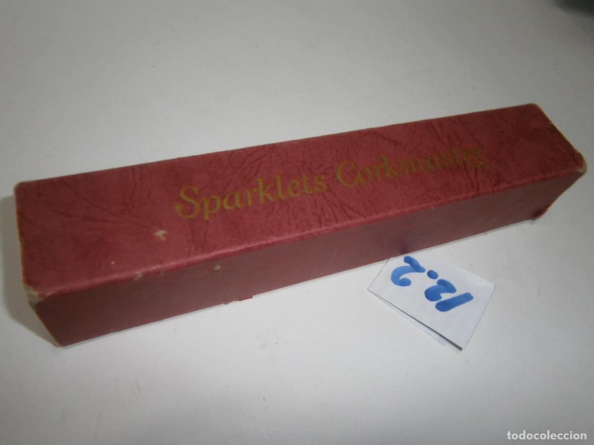 Abrebotellas y sacacorchos de colecci&oacute;n: ANTIGUO SACACORCHOS EFECTO BOMBA AIRE EN SU CAJA - SPARKLETS CORKMASTER
