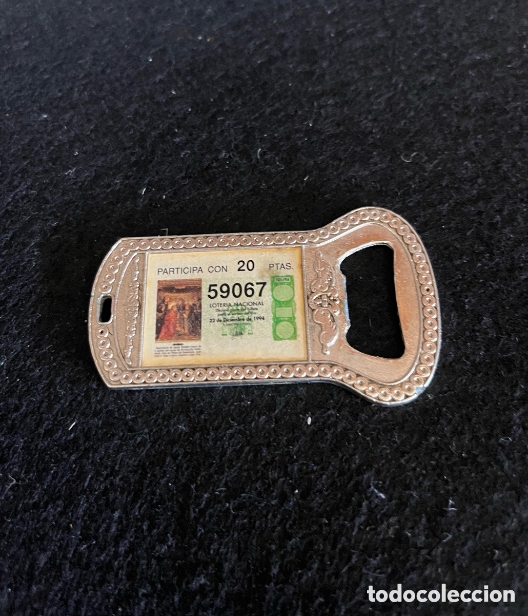 Bottle opener and Corkscrew: Abrebotellas con participaci&oacute;n de Loter&iacute;a Nacional 1994