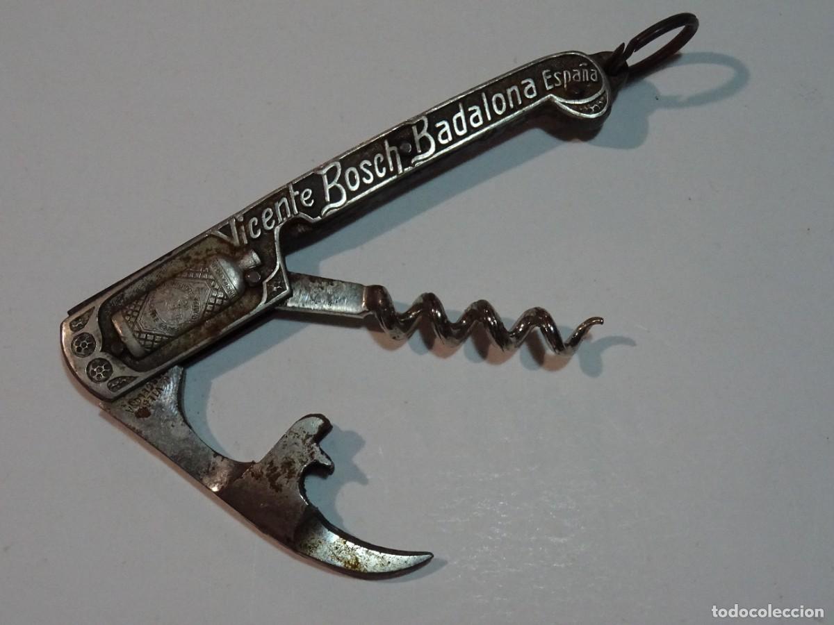 Abrebotellas y sacacorchos de colecci&oacute;n: Sacacorchos Antiguo - An&iacute;s del Mono - Vicente Bosch - 10x3cm