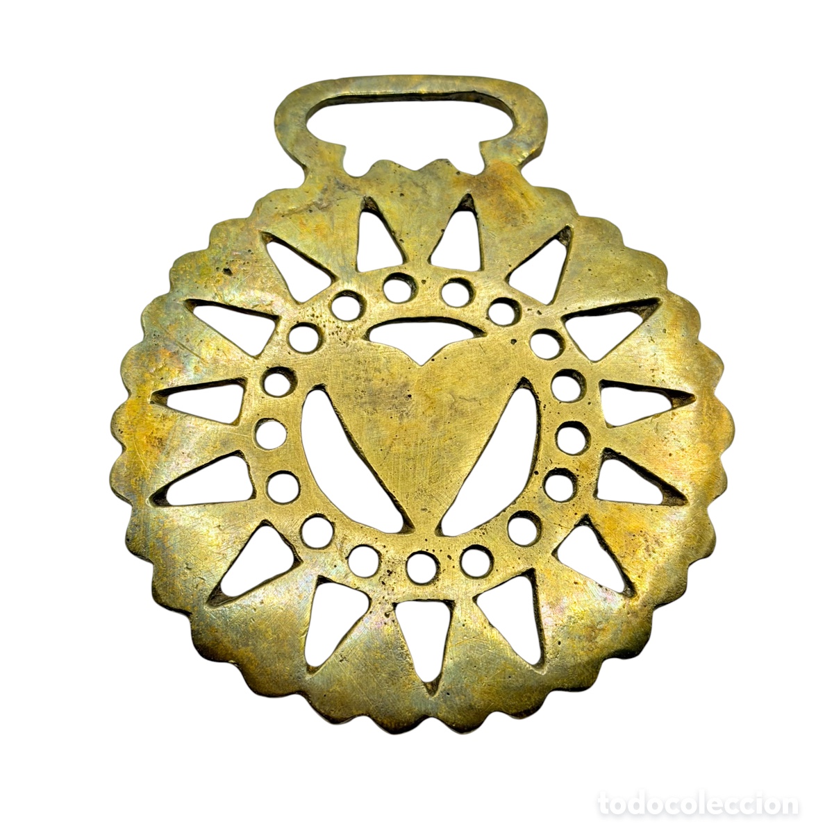 Abrebotellas y sacacorchos de colecci&oacute;n: Antiguo Abrebotellas Dorado de Lat&oacute;n