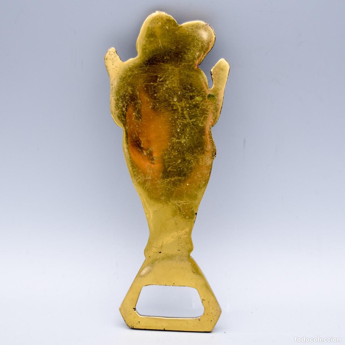 Abrebotellas y sacacorchos de colecci&oacute;n: Abridor de bronce antiguo - Foto 5