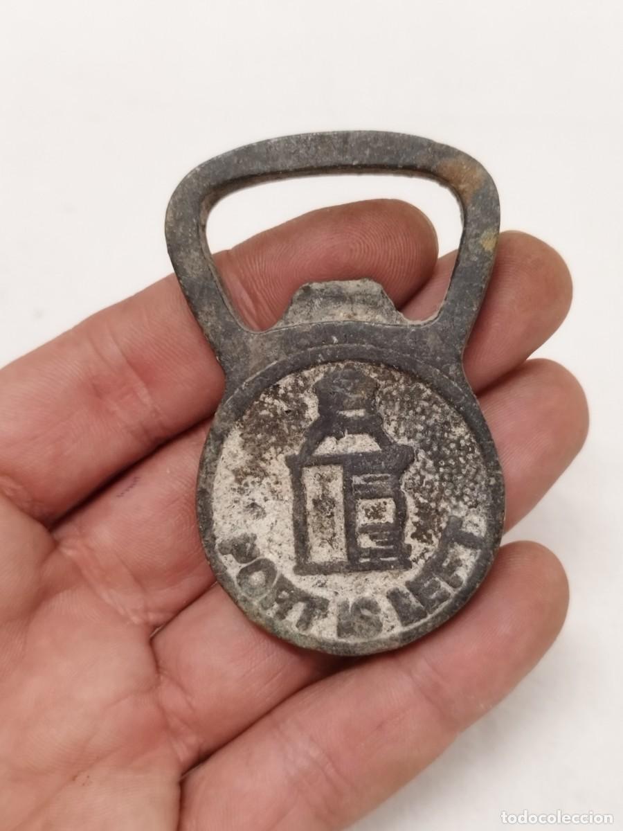 Abrebotellas y sacacorchos de colecci&oacute;n: Antiguo abridor de botellas chapas, tem&aacute;tica barco, navegaci&oacute;n. En bronce o lat&oacute;n.